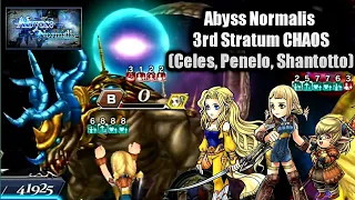 DFFOO GL#208.2 ABYSS NORMALIS 3rd Stratum Pt 8 CHAOS (Celes, Penelo, Shantotto)