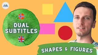 Geometrical Shapes in Norwegian | Learn Norwegian #37 (Dual Subtitles)