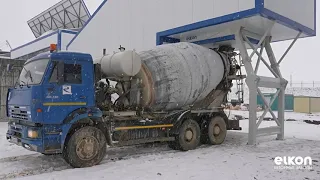 Бетонный завод ELKON на строительстве Амурского ГХК