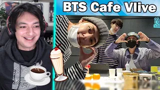 BTS Opens a Cafe - Taehyung Yoongi Hobi Vlive Reaction