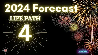 Life Path 4 - NEW YEAR 2024 - Numerology Forecast! #numerology #2024 #lifepath #newyear  #horoscope