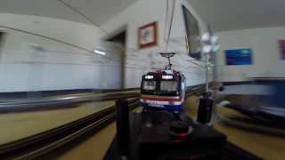 MTH PS3 AEM-7, POWERED BY LIVE CATENARY:  FIRST REVENUE TEST RUN