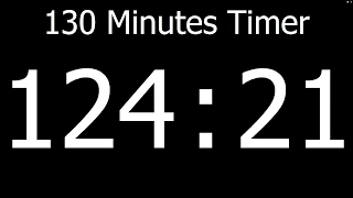 Countdown || 130 Minutes Timer no beeps 1080P