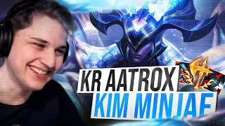 Le MEILLEUR et de LOIN! Pandore Reacts 'KR Aatrox Grandmaster Kim Min Jae test le Skin premium DRX'