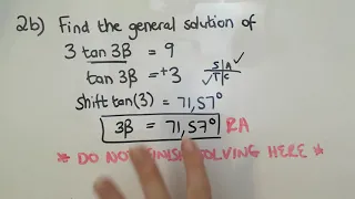 Grade 11 Trig Equations Part 2 General Solutions