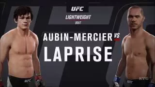 EA Sports UFC 2 - Olivier Aubin-Mercier vs Chad Laprise | Gameplay (HD) [1080p60FPS]