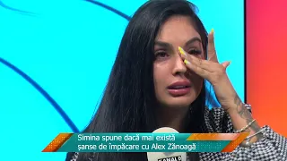 Simina a plâns în hohote când a vorbit de Zănoagă “Știu că îl doare și că îi este greu fără Domi”