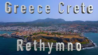 Greece 🇬🇷 / Crete /  Rethymno / 4K by drone video / Греция / Ретимно / Крит / Греция с дрона