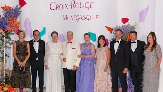 Princess charlene and prince Albert attend Monaco Red cross gala in monte-carlo! #royalfamily