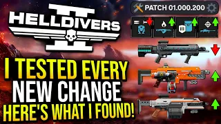 Helldivers 2 - I Tested EVERY NEW CHANGE In The Latest Update!