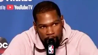 Kevin Durant Gets Flipped Off During Interview