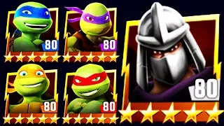 🐢 ALL NICK TURTLES DEFEAT SHREDDER BOSS (TMNT LEGENDS)