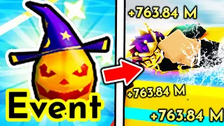 I Spent 24 HOURS Hatching HALLOWEEN PETS To Become FASTEST SWIMMER in Swim Race Simulator..