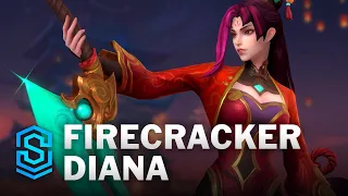 Firecracker Diana Wild Rift Skin Spotlight