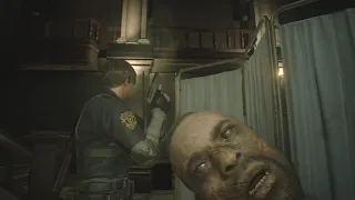 RESIDENT EVIL 2 Remake Trying Kill The Marvin Branagh Zombie