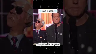 Joe Biden and Hunter Biden on the same page. The powder is great￼. Jeff Dunham