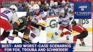Best- and worst case scenarios for Adam Fox, Jacob Trouba and Braden Schneider!!