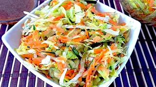 🤤😋 Esta es la ensalada más fácil de preparar. ¡Te encantará! 🥕