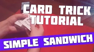 Simple Sandwich Effect - Card Trick Tutorial. Card Tricks for Beginners