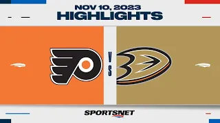 NHL Highlights | Flyers vs. Ducks - November 10, 2023