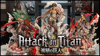 Finally completed the Set 💪 | Eren 🆚 Collosal Titan | Attack on Titan Statue Unboxing by LC Studio