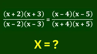 A nice Algebra Problem | Math Olympiad Simplification Tricks | Find the Value of x ?