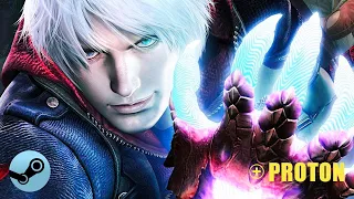 Devil May Cry 4 linux benchmark with Steam Play Proton (D9VK) - Valve compatibility layer