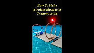 How To Make Wireless Power Transmission / Wireless Electricity Supply / Wireless Charger #shorts
