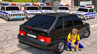 ОПЕРСКАЯ ЕЗДА В GTA 5 - УКРАЛ ОПЕРСКУЮ ЧЕТЫРКУ С ШТРАФСТОЯНКИ! РАЗБИЛ ВАЗ 2114! 🌊ВОТЕР