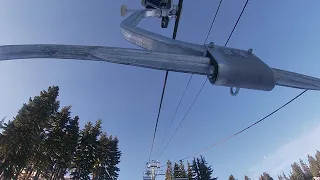 Stevens Pass | Brooks Express | First ride + ski down on opening day