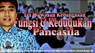 Materi TWK (Fungsi & Kedudukan Pancasila)