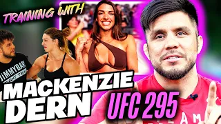 Training with MACKENZIE DERN ahead of UFC 295 fight