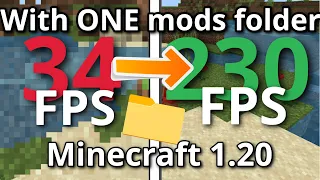 How A SINGLE Mods Folder Can 2x Your FPS! (Minecraft Java 1.20)