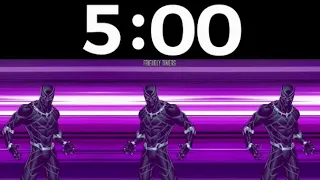 5 Minute Disney’s Marvel Black Panther themed Countdown Timer (with music)