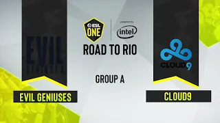 CS:GO - Cloud9 vs. Evil Geniuses [Dust2] Map 1 - ESL One: Road to Rio - Group A - NA