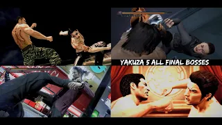 Yakuza 5 Remastered - All Final Bosses - LEGEND