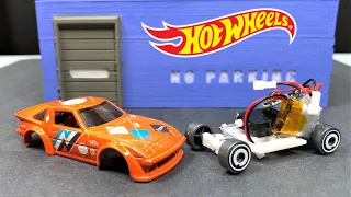 RC Hot Wheels Mazda RX7 | DIY Hot Wheels RC conversion 1/64 scale RC, Micro RC car