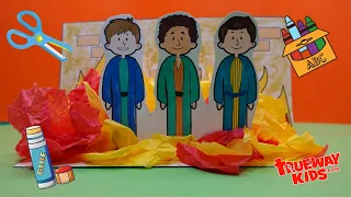 Shadrach, Meshach, and Abednego Bible craft for kids