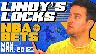 NBA Picks for EVERY Game Monday 3/20 | Best NBA Bets & Predictions | Lindy's Leans Likes & Locks