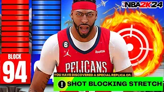 94 BLOCK + 94 DUNK + 90 MID ANTHONY DAVIS BUILD CAN DO EVERYTHING!!! BEST BIGMAN BUILD IN NBA2K24!!!