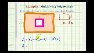 Ex:  Determine the Area of a Shaded Region Using a Polynomial