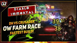 DH Vs Crusader OW Farm Race | Fastest Build | Diablo Immortal