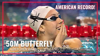 Gretchen Walsh With AMERICAN RECORD in 50M Butterfly | 2023 Phillips 66 National Championships