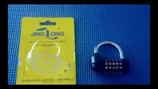 (Picking 18) Decoding a Jing Long 5-wheel combination padlock (decoded)