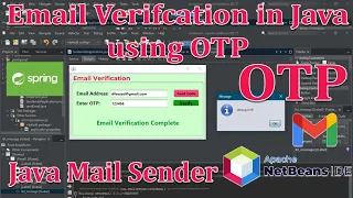 Java Programming # 15 - Email Verification using OTP Gmail - One Time Password in Java