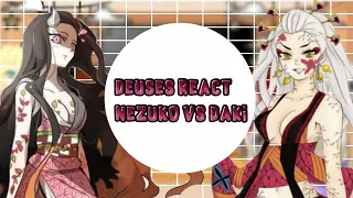 Deuses react a Nezuko vs Daki