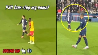 PSG fans screaming Messi after his goal vs Lens