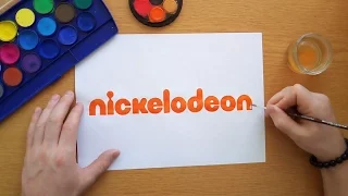 nickelodeon logo - timelapse painting