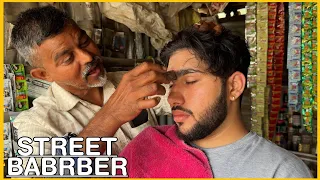 Indian Street Acupressure Head Massage by Street Barber VITHAL💈#asmr