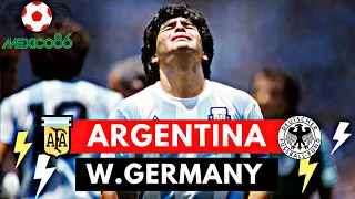 Argentina vs West Germany 3-2 All Goals & Highlights (1986 World Cup )